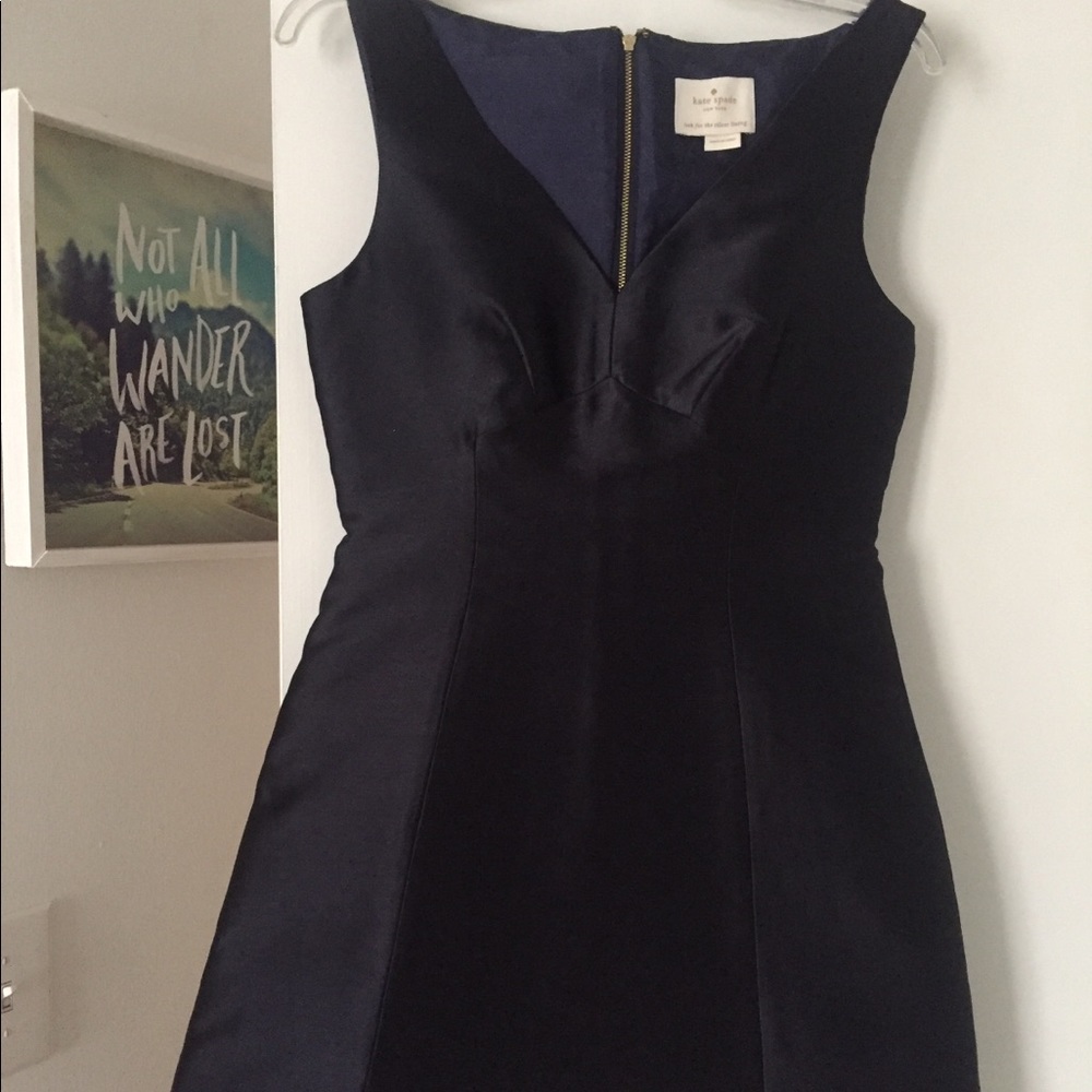 kate spade navy cocktail dress